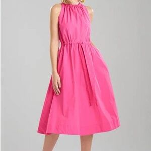 Natori Techno Poplin Dress Electric Pink